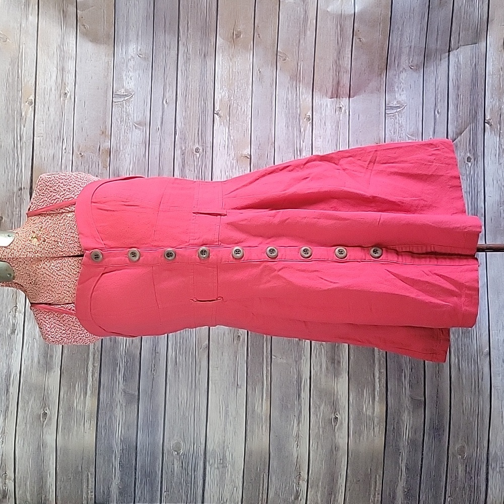 Mind Code Button-up Dress